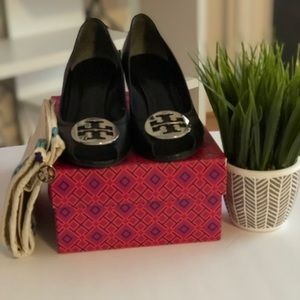 Tory Burch Open Toe Wedge